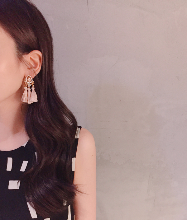 Muse drip antique bold tassel earrings 4color tass