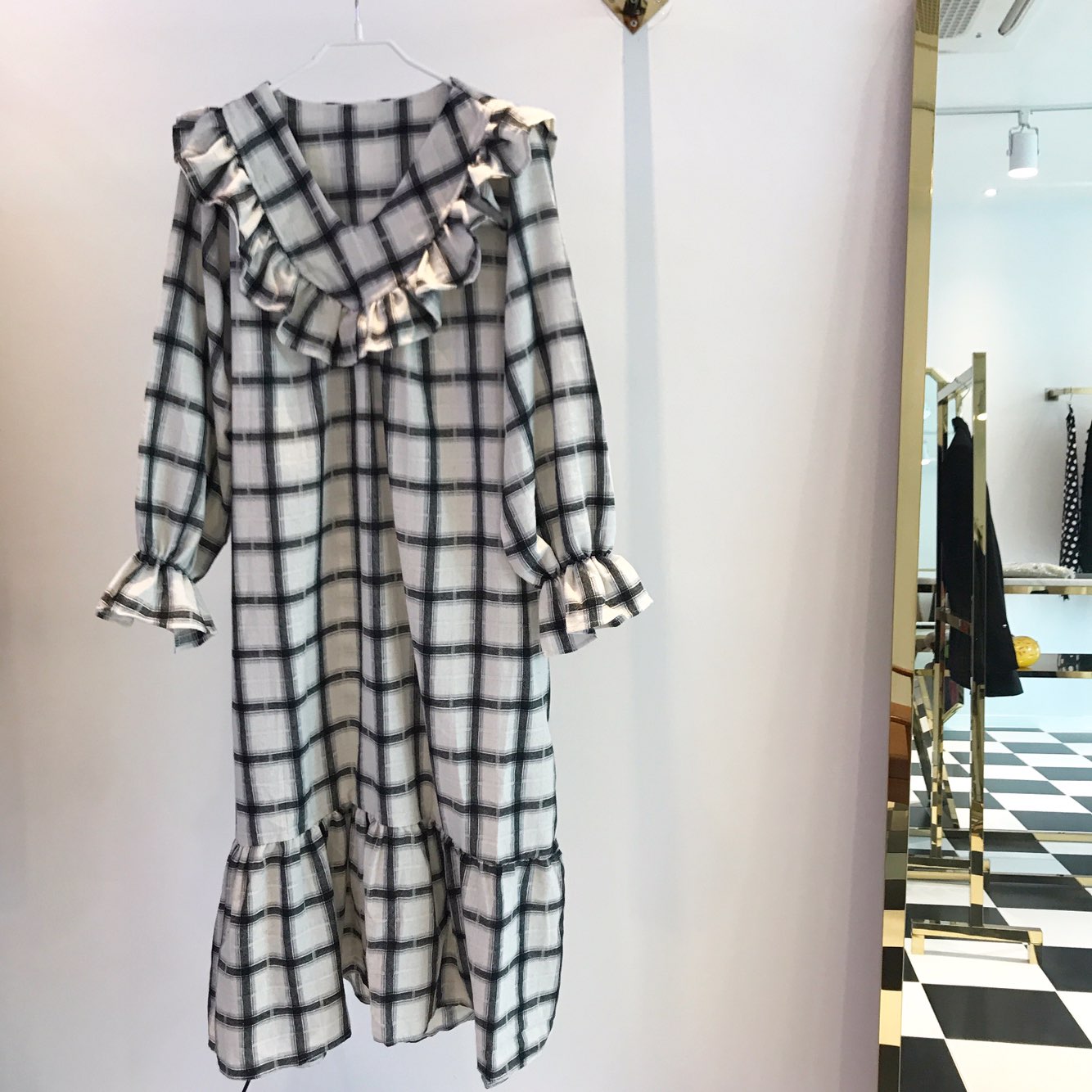 New Women's Dress Heidi Dress Marang Gray Rever