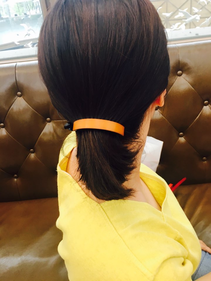 New leather banana pin simple accessory Bling blin