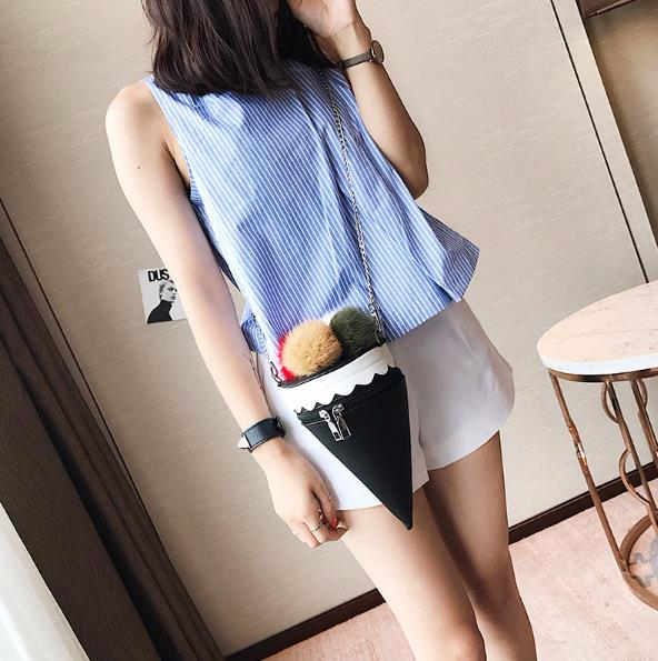 New Narin Mini Cross Back Chain 4color Women 20 Po