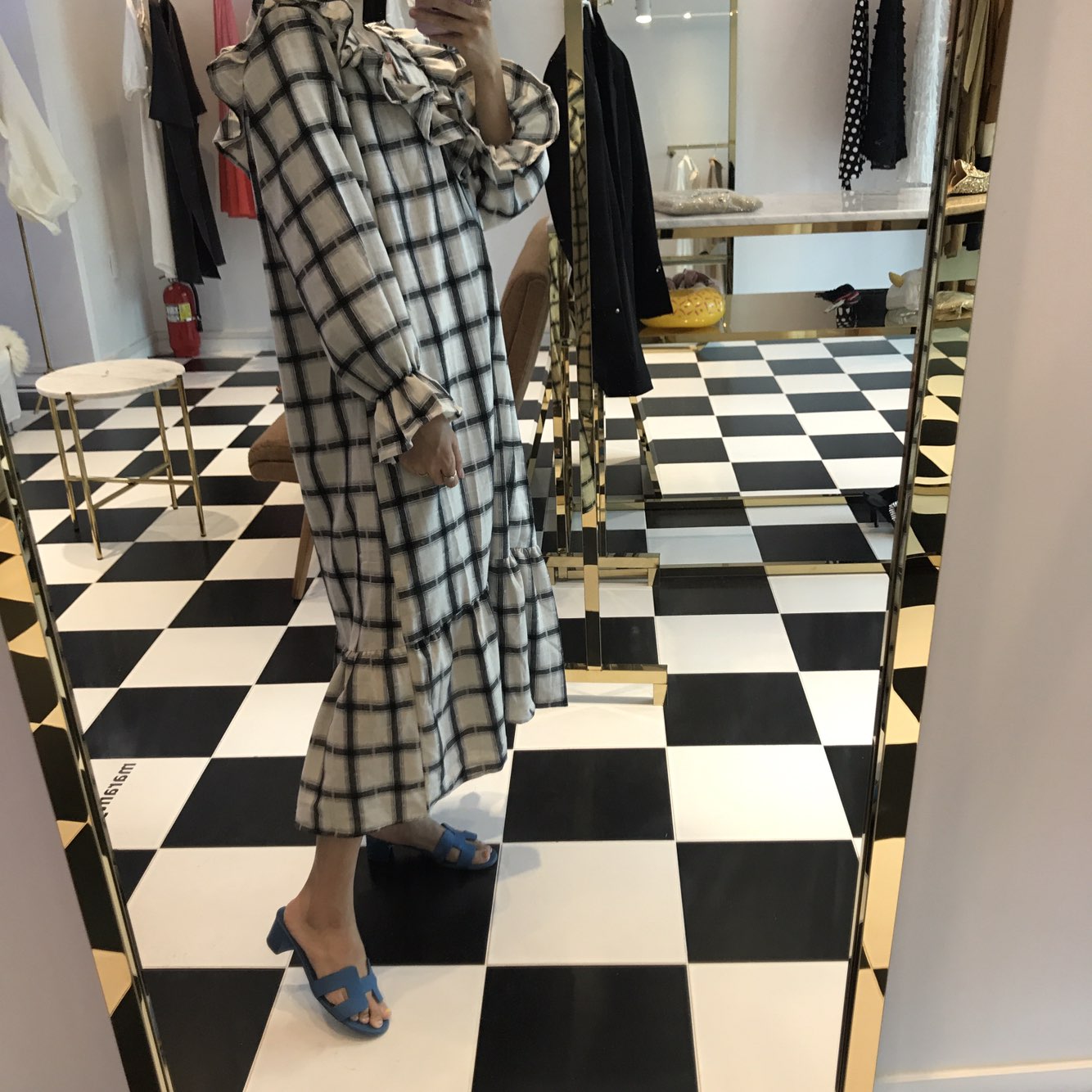 New Women's Dress Heidi Dress Marang Gray Rever