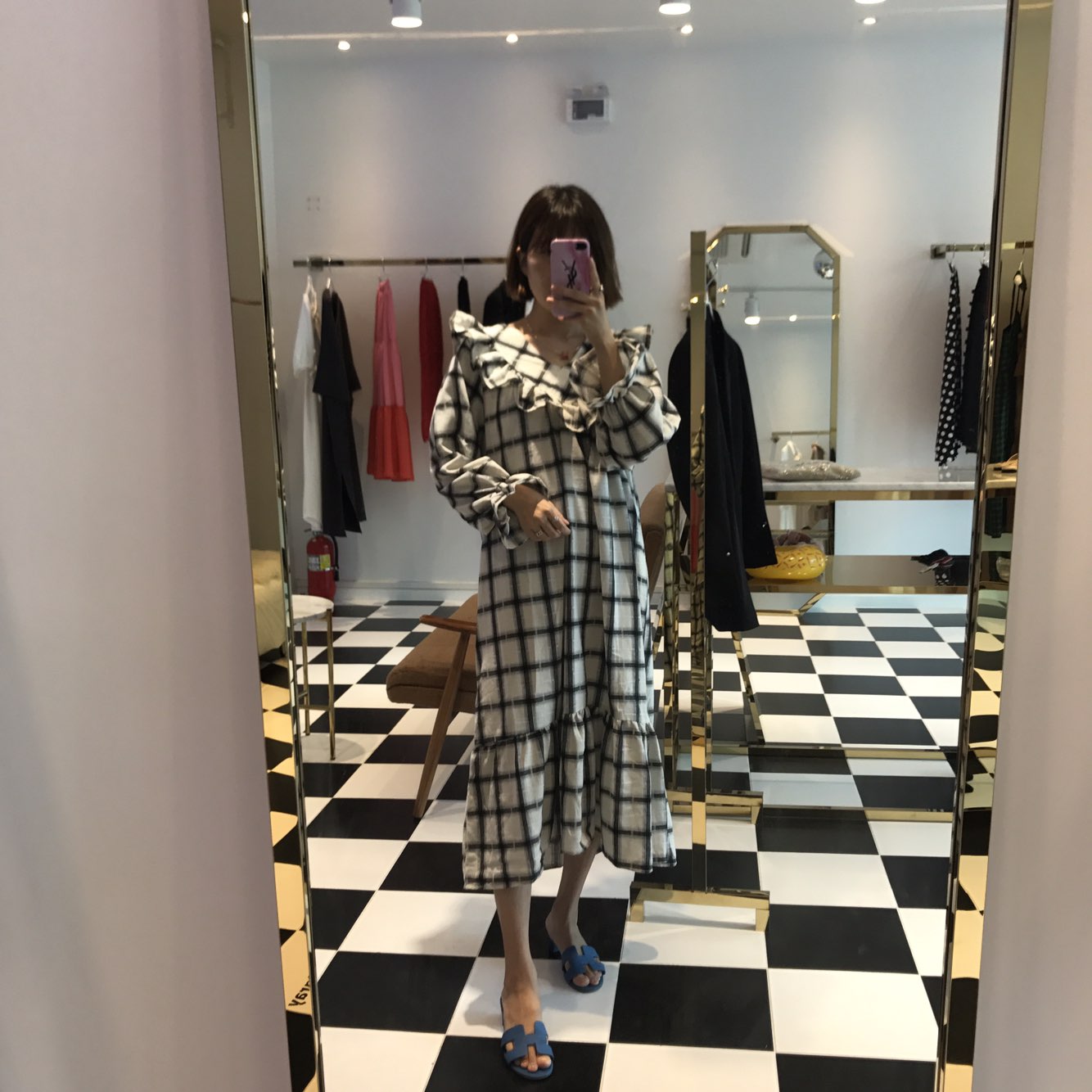 New Women's Dress Heidi Dress Marang Gray Rever