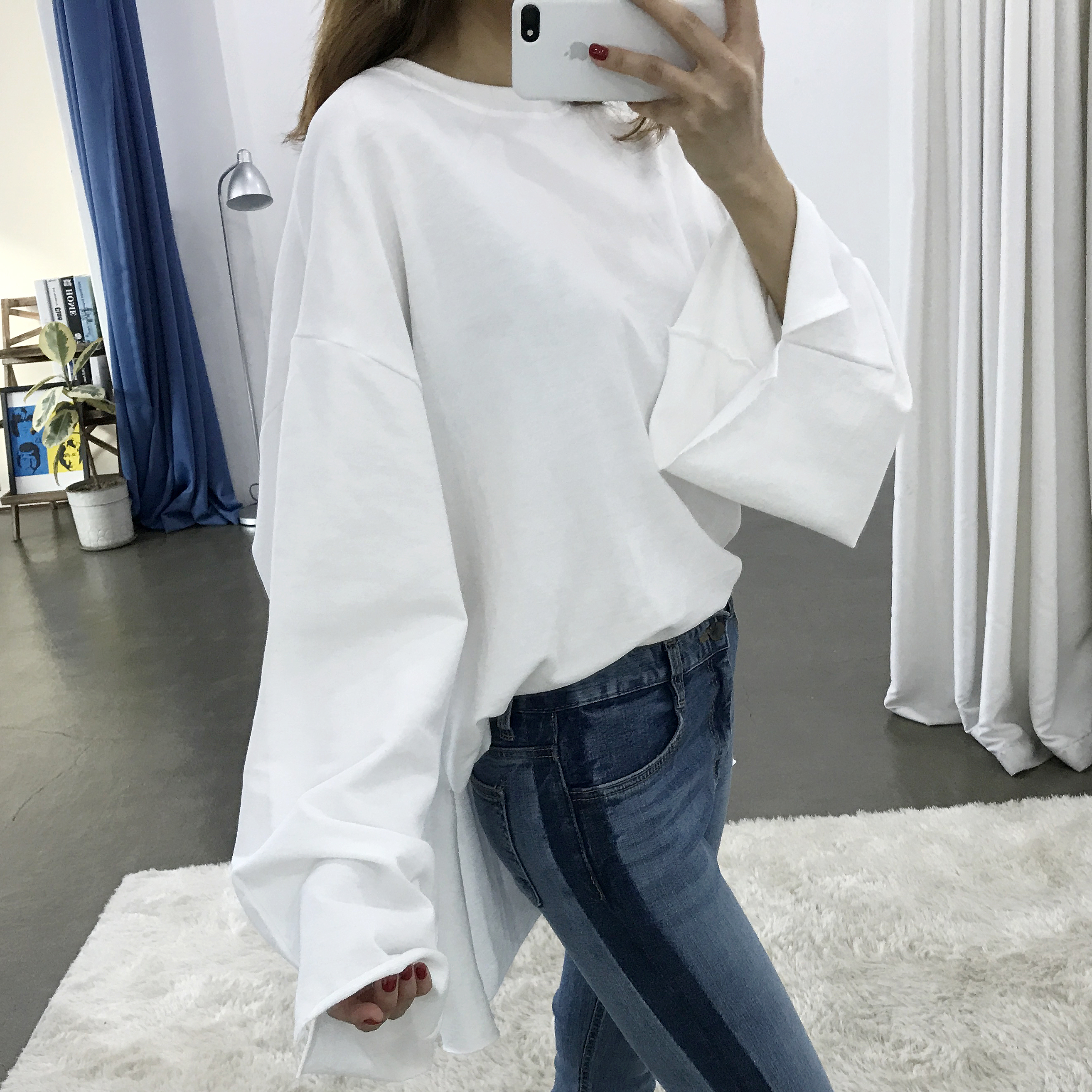 Women Jeans Pants Roll-up color Span Date Denim 20