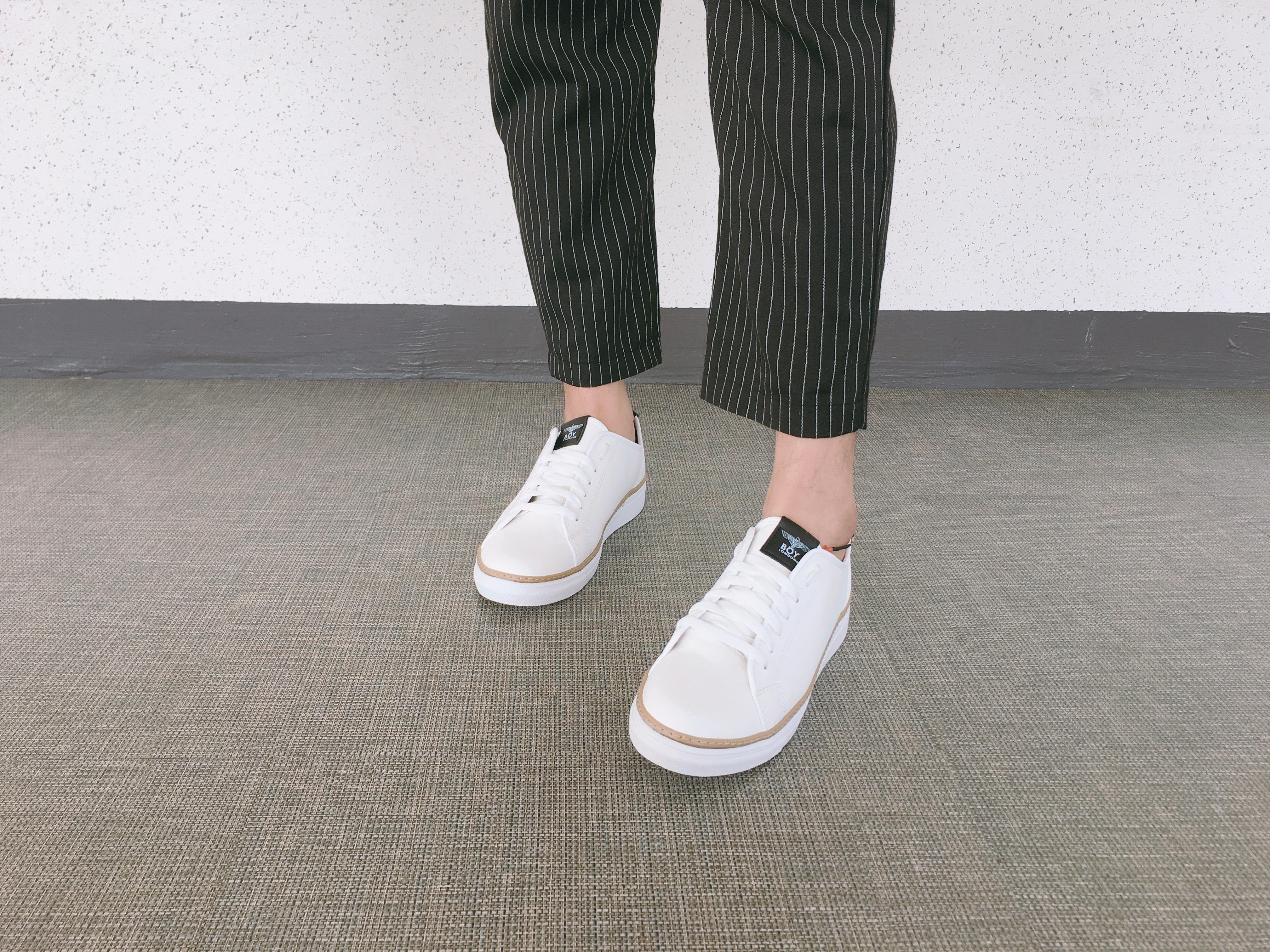 Men Height Shoes Men's tall white black sneaker