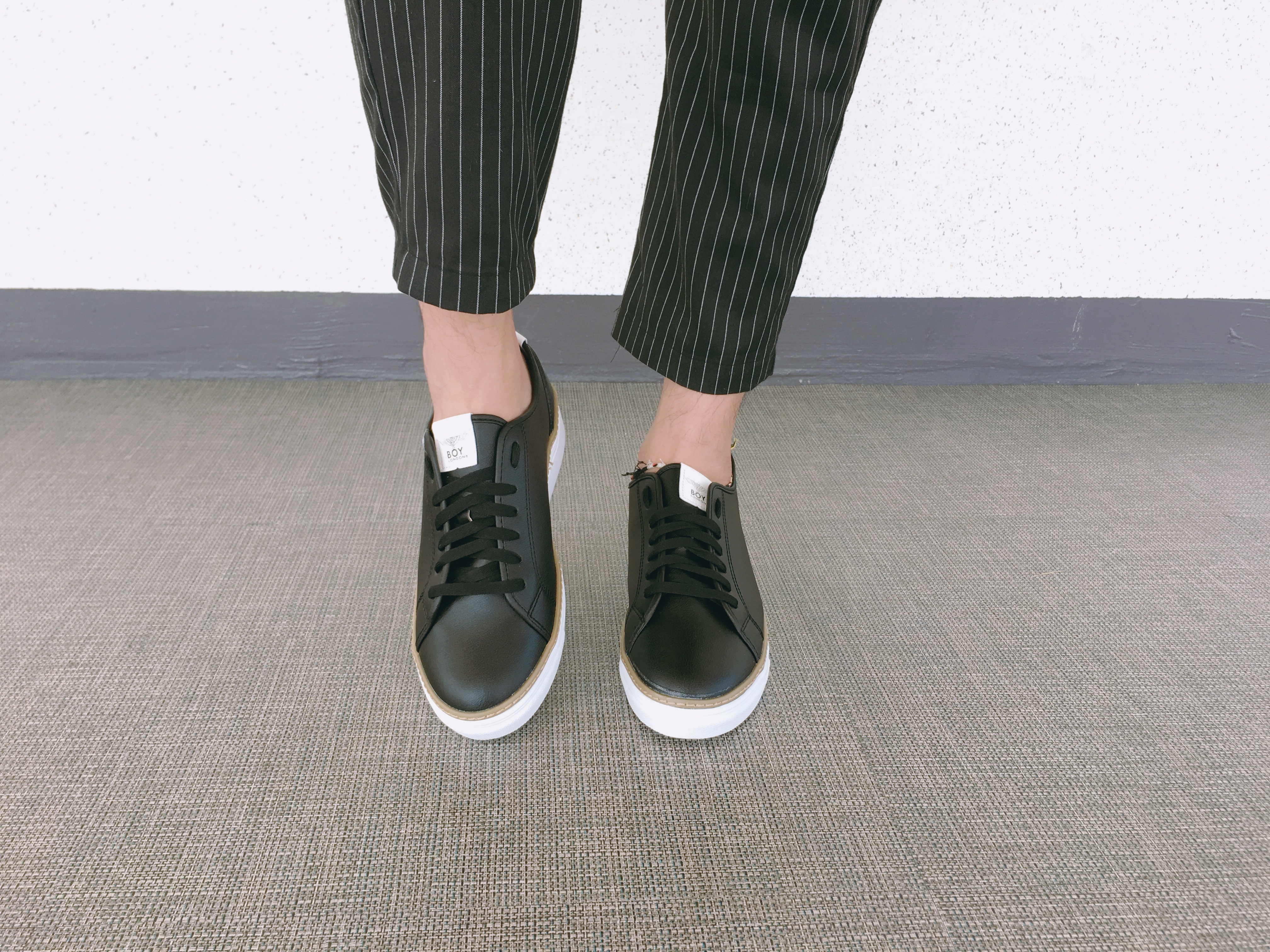 Men Height Shoes Men's tall white black sneaker