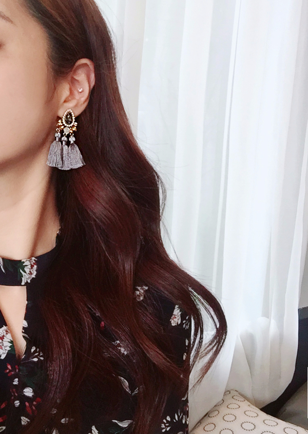 Muse drip antique bold tassel earrings 4color tass