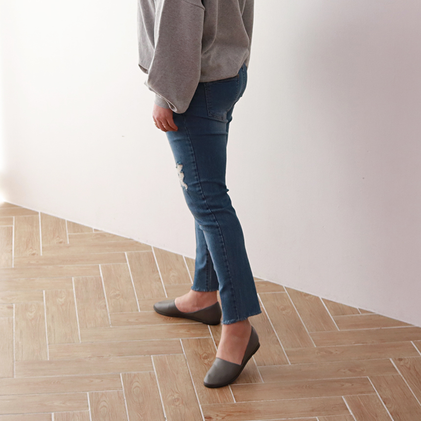 Women Jeans Pants 7CM BABY BANDING Fall Relief Sem