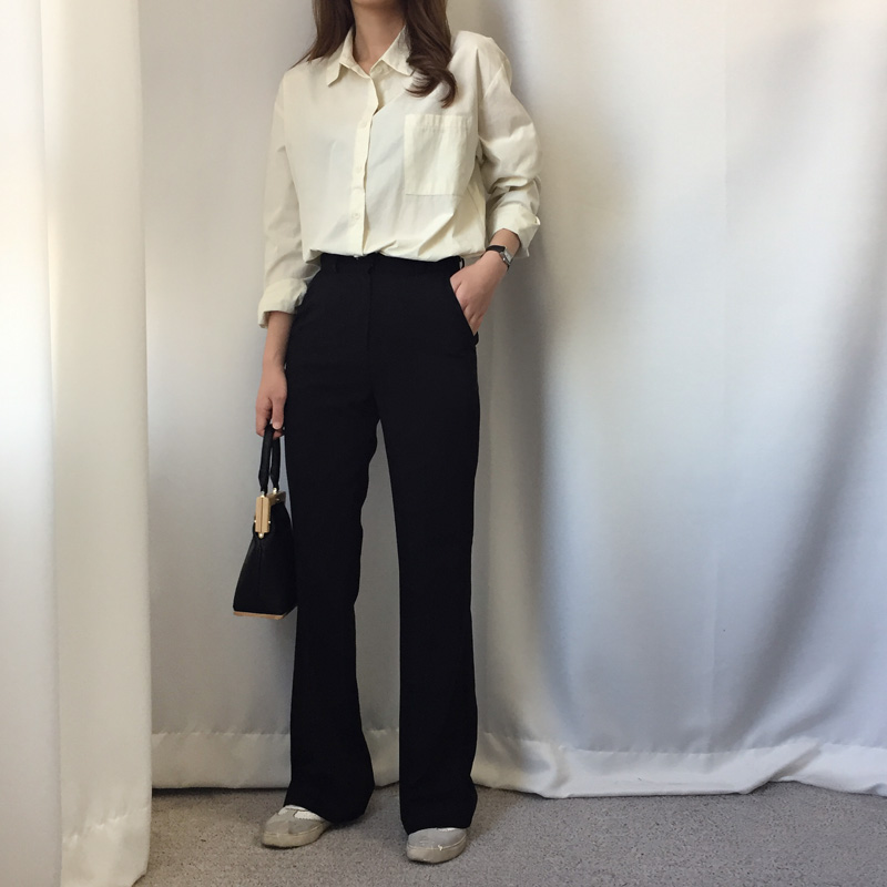 New Women's Pants Women's High Waist Long Sl