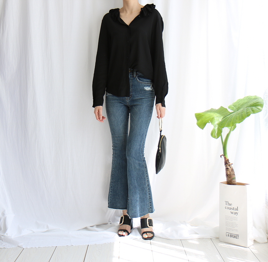 Women Jeans Pants Quad bell Boots Cut bell Bottom 