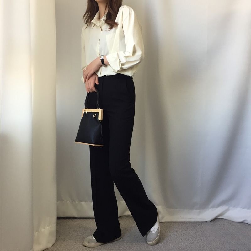 New Women's Pants Women's High Waist Long Sl