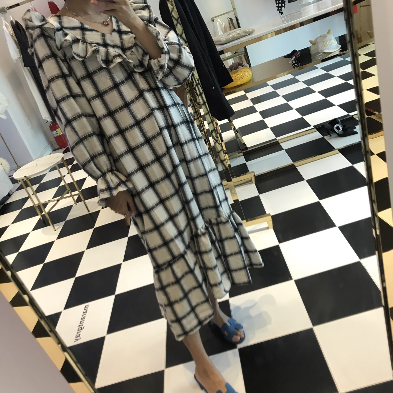 New Women's Dress Heidi Dress Marang Gray Rever