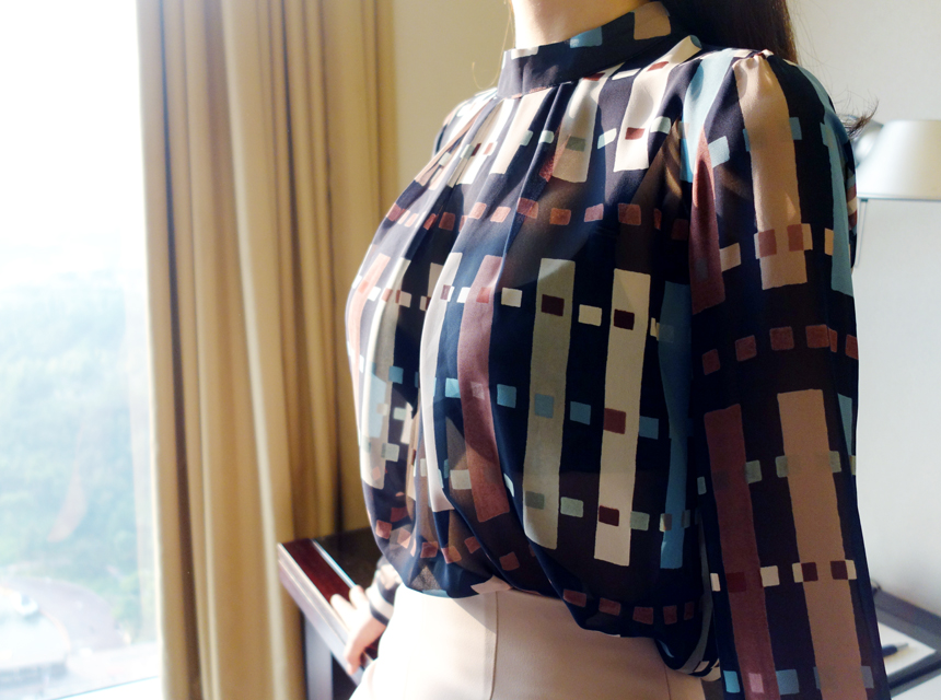 NEW FASHION LADY GIRL Blouse Chiffon blouse with c