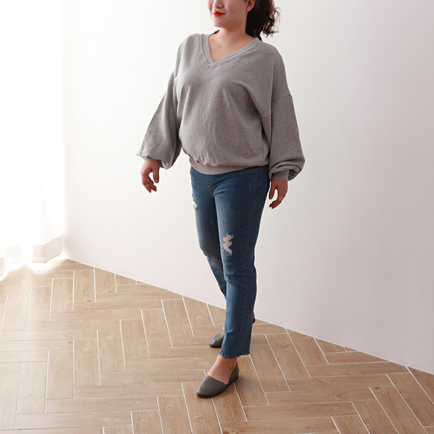 Women Jeans Pants 7CM BABY BANDING Fall Relief Sem