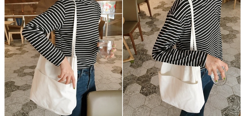Plain Eco Bag Cloth Bag Men Women Daily Canvas Bag