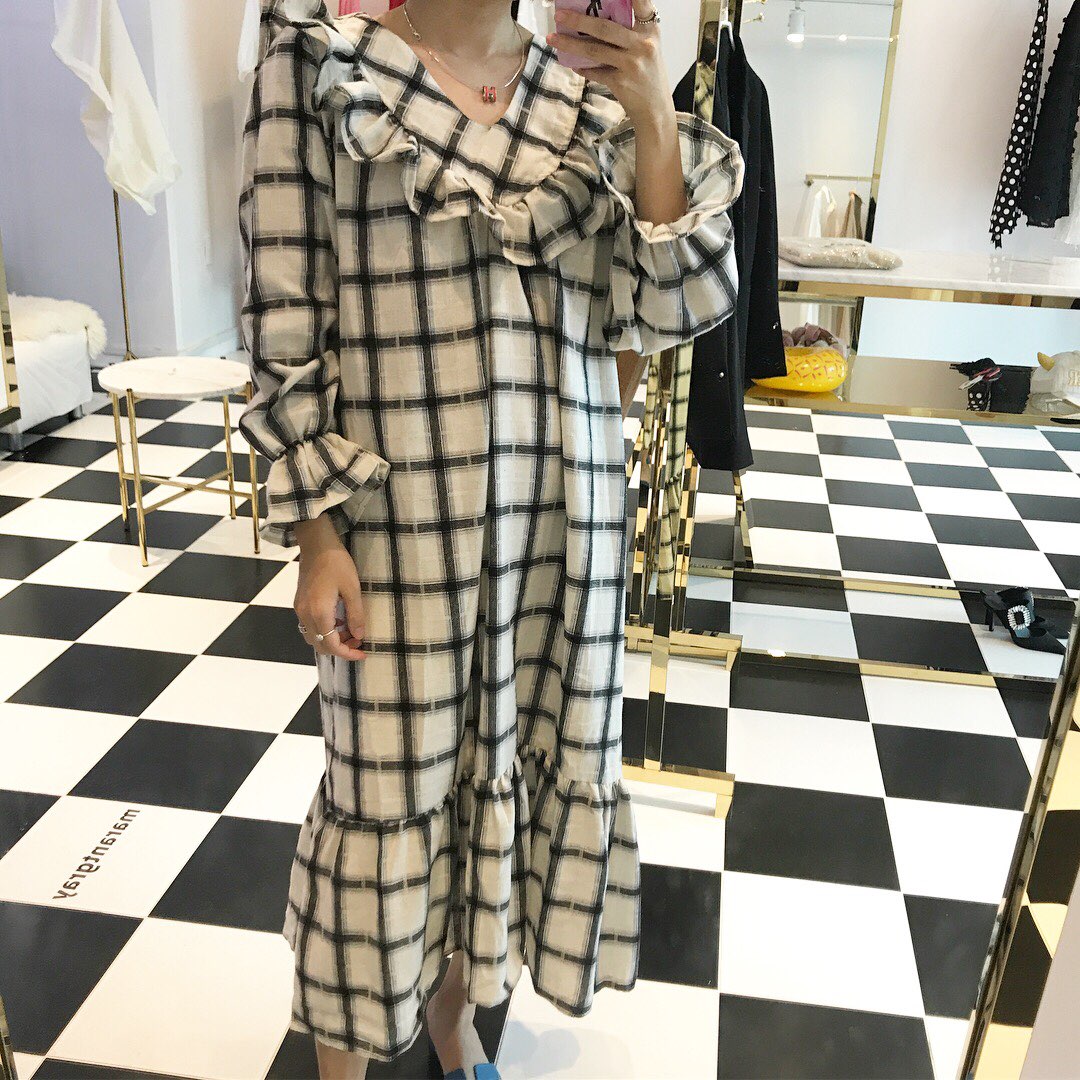 New Women's Dress Heidi Dress Marang Gray Rever