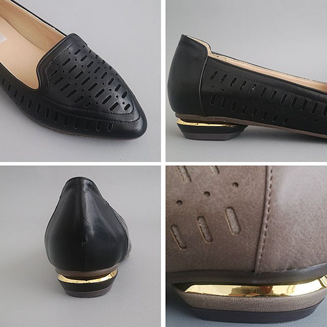 New Amy Horny Leather Loafer Roger Female Shoes Sh