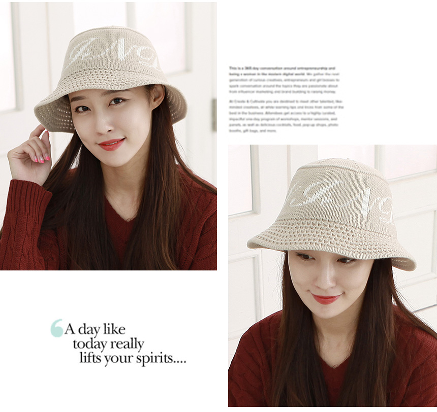Women Sun Hats Knit Buckets Hat Fall Winter Womans
