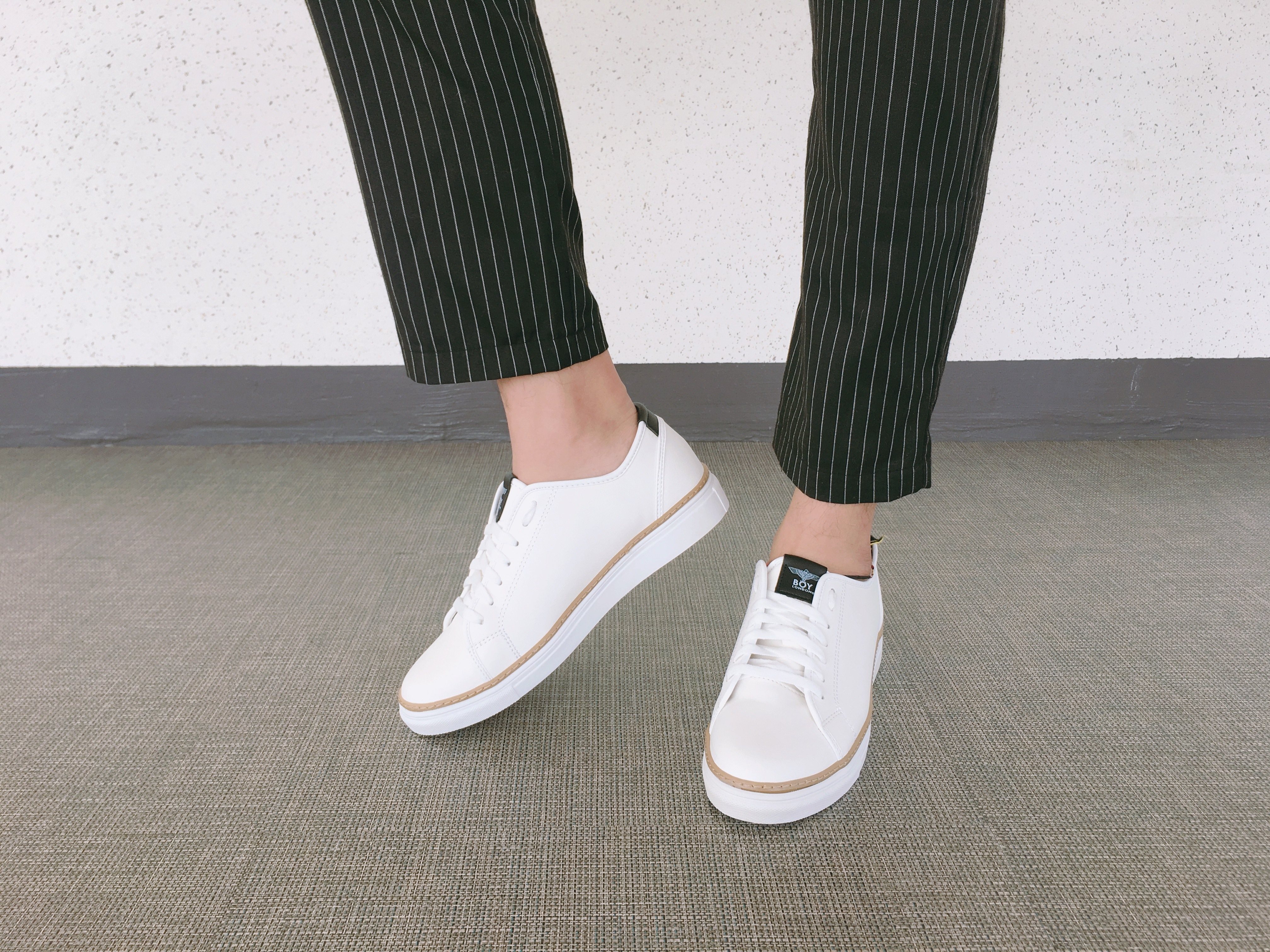 Men Height Shoes Men's tall white black sneaker