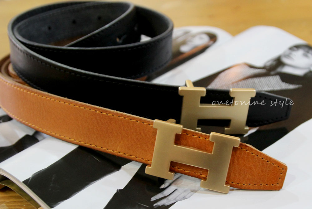 H belt New York Vintage clean style Cool high-qual
