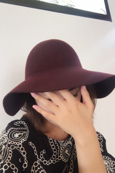 New Women's Hat Single Fedora Hat Cute Cute Gir