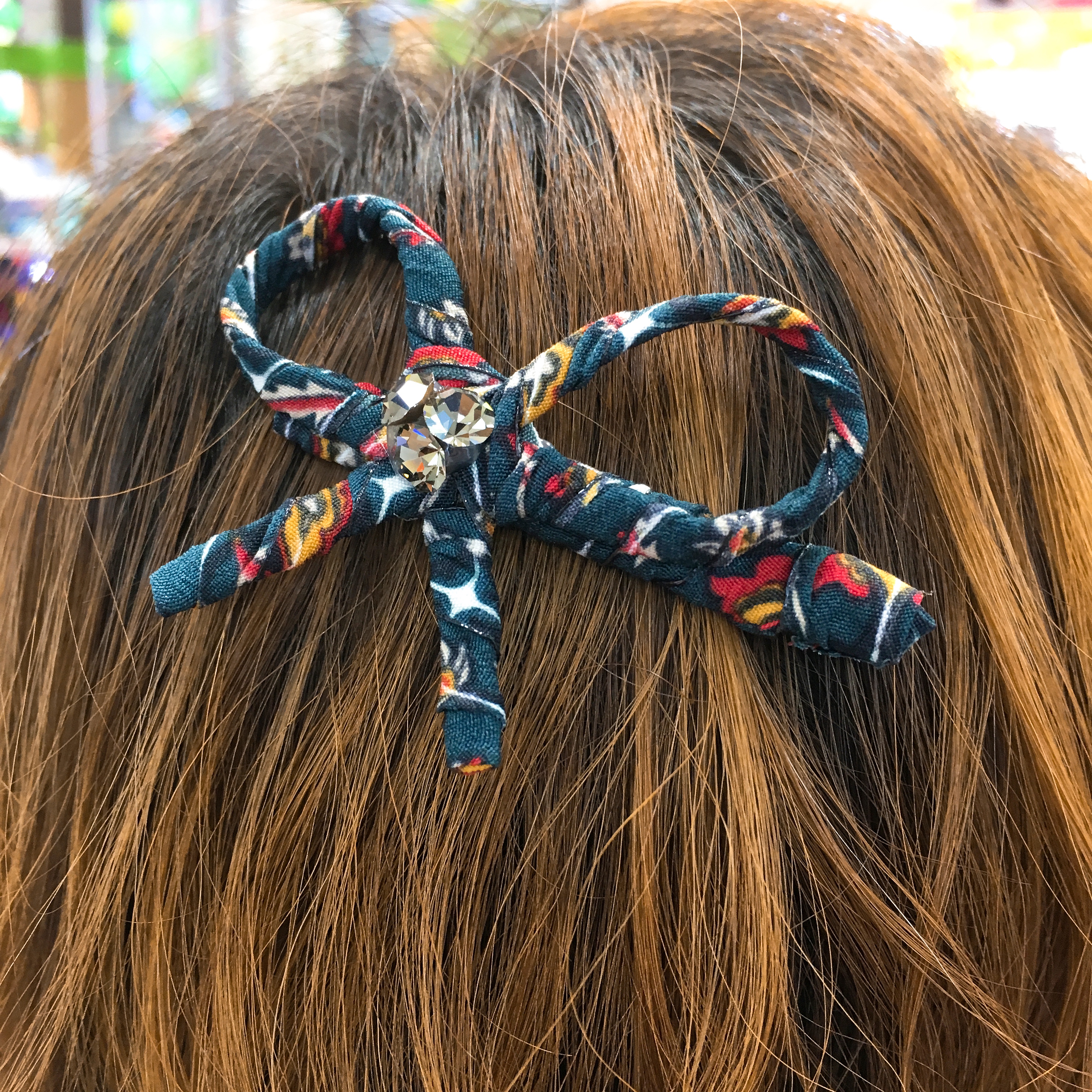 Hair Accessories Color ribbon tongs pin FW 3color 