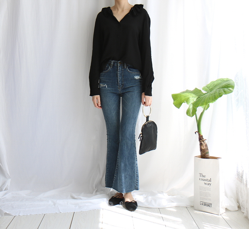 Women Jeans Pants Quad bell Boots Cut bell Bottom 