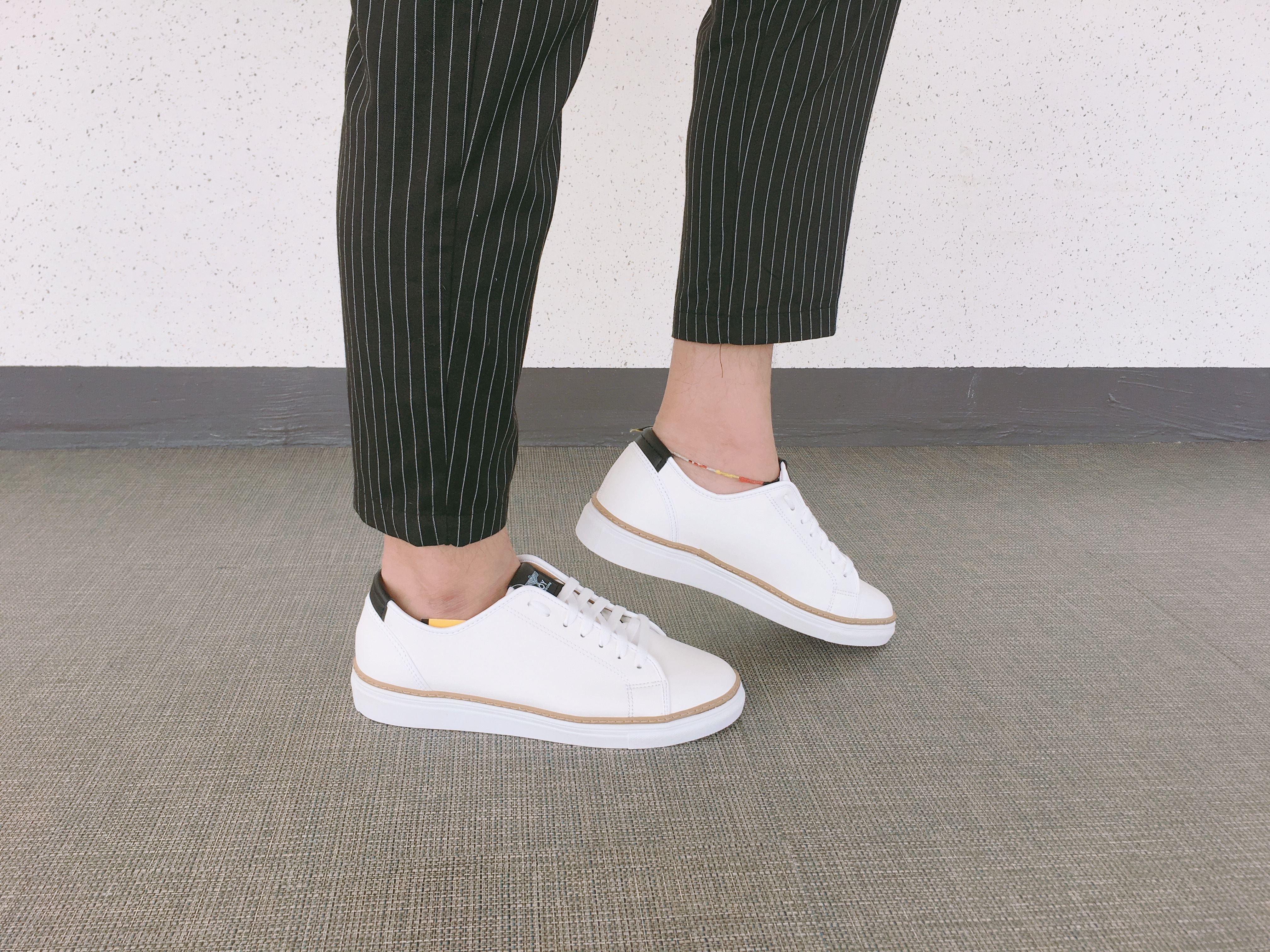 Men Height Shoes Men's tall white black sneaker