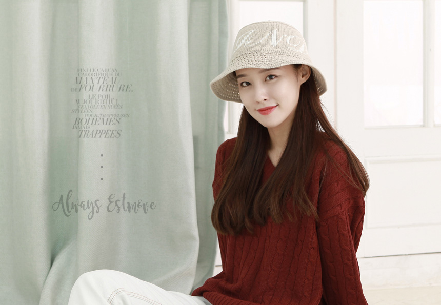 Women Sun Hats Knit Buckets Hat Fall Winter Womans