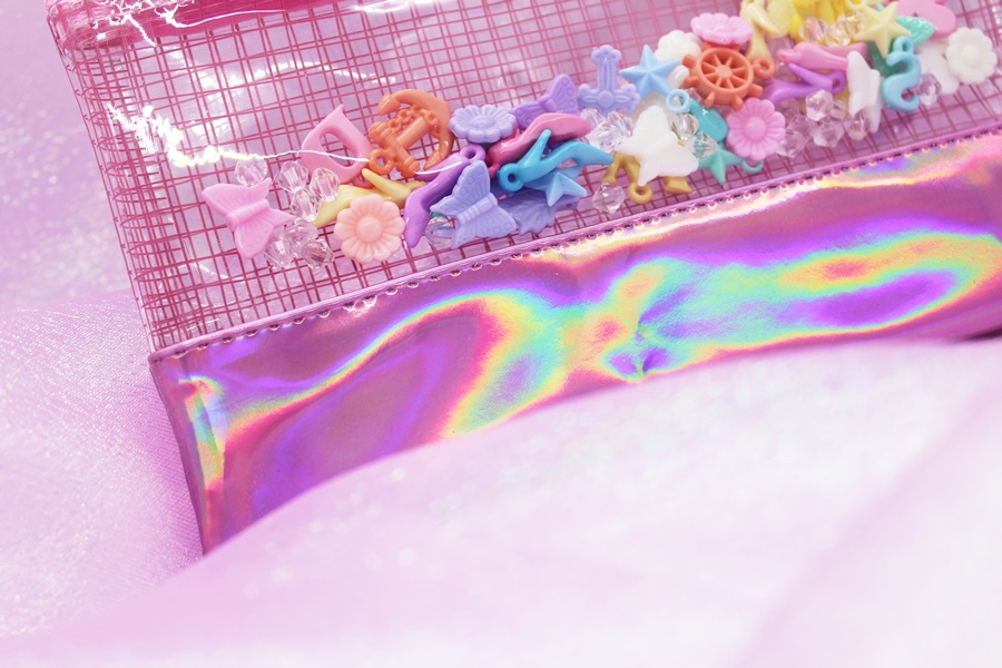 New transparent pouch hologram Lovely point to be 