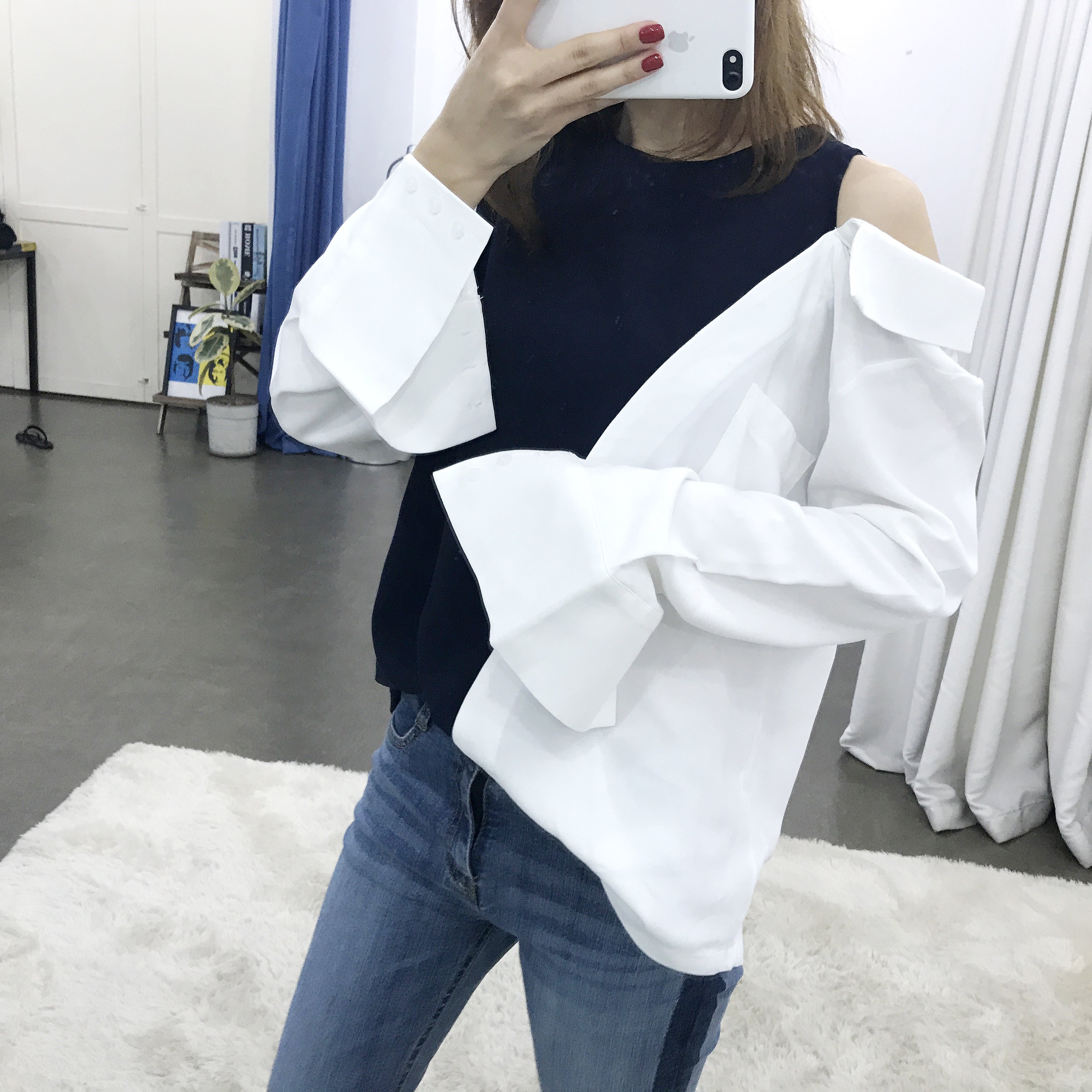 Women Jeans Pants Roll-up color Span Date Denim 20