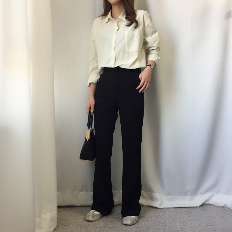 New Women's Pants Women's High Waist Long Sl