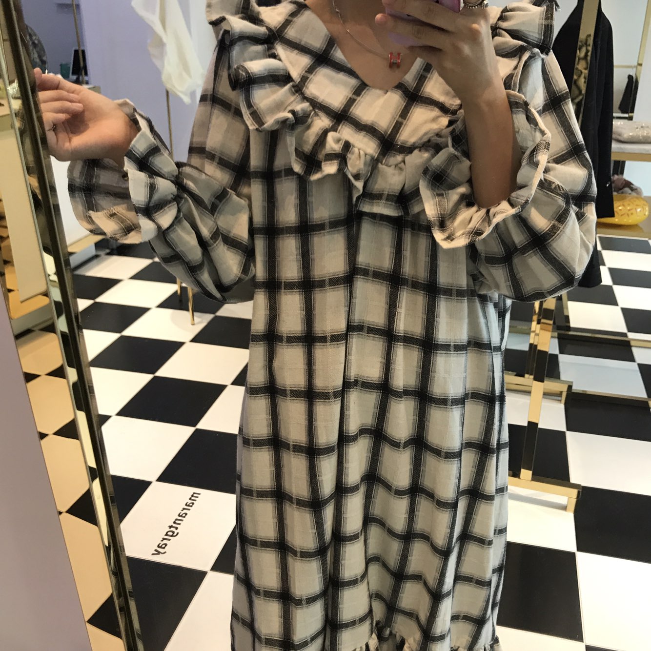 New Women's Dress Heidi Dress Marang Gray Rever