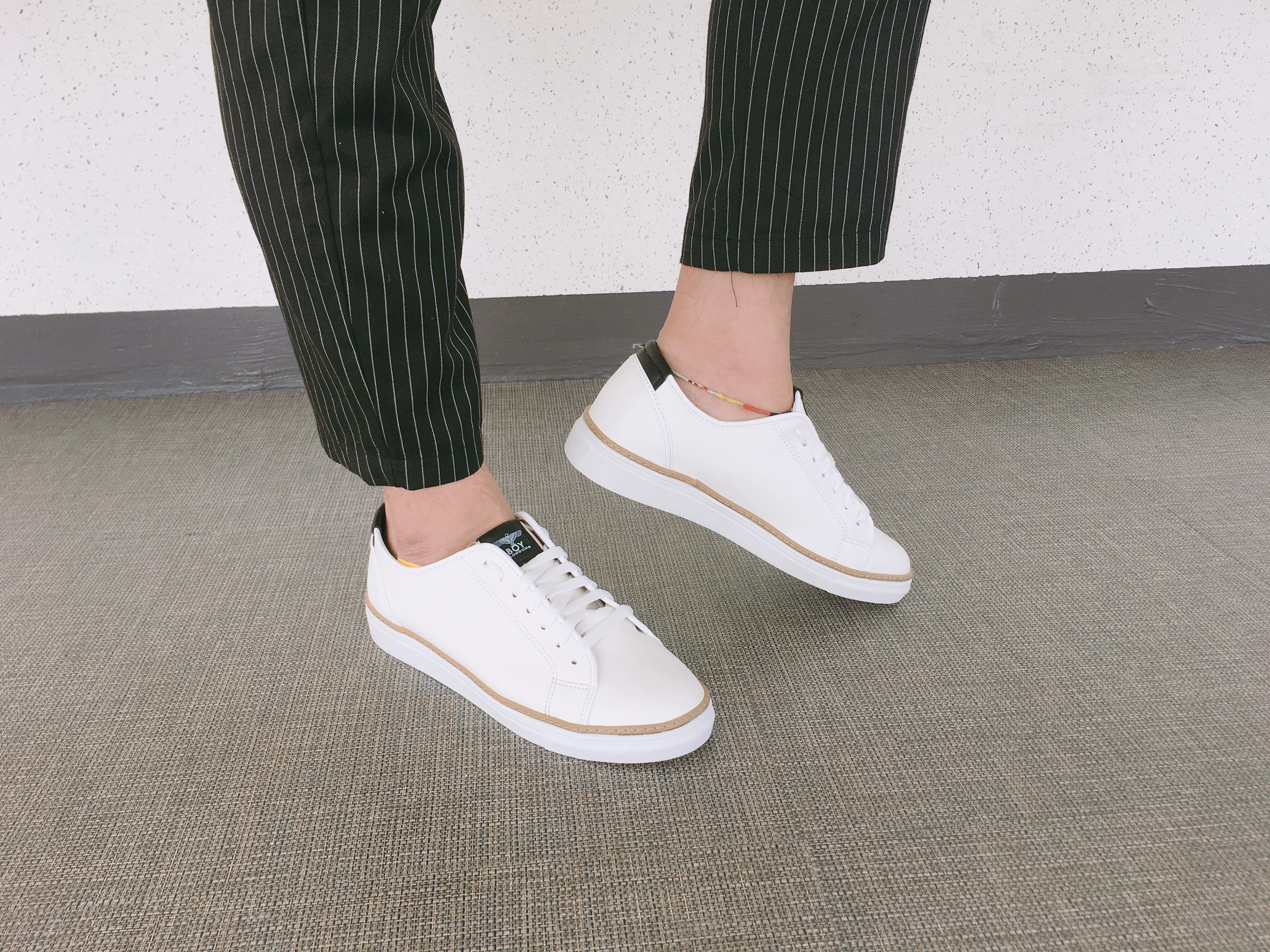 Men Height Shoes Men's tall white black sneaker