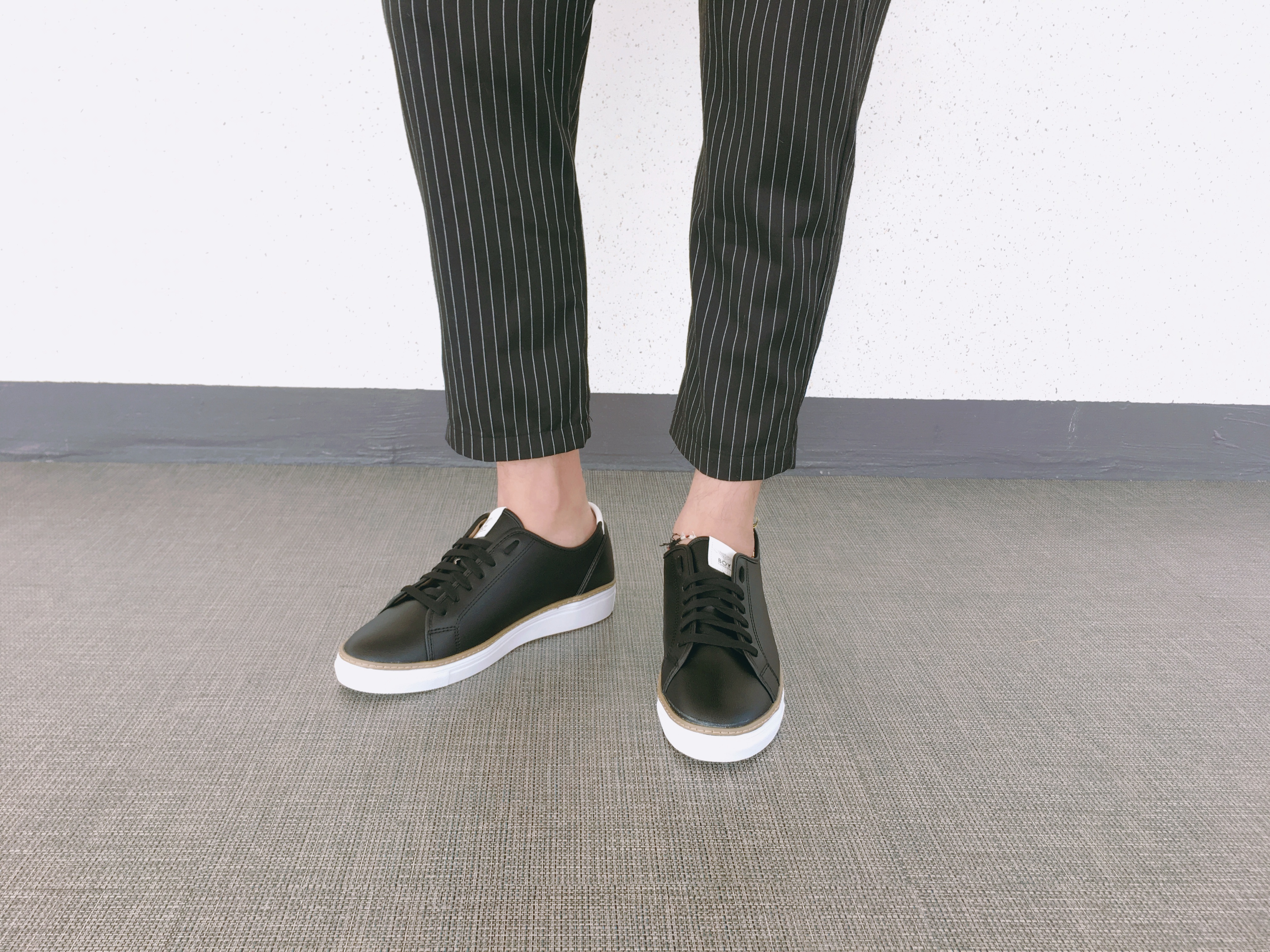 Men Height Shoes Men's tall white black sneaker