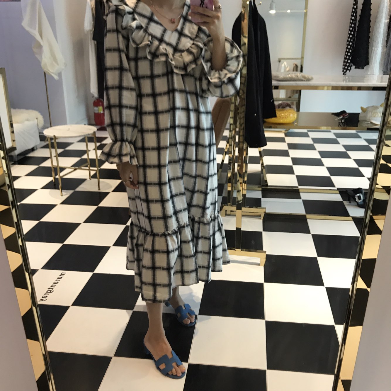 New Women's Dress Heidi Dress Marang Gray Rever