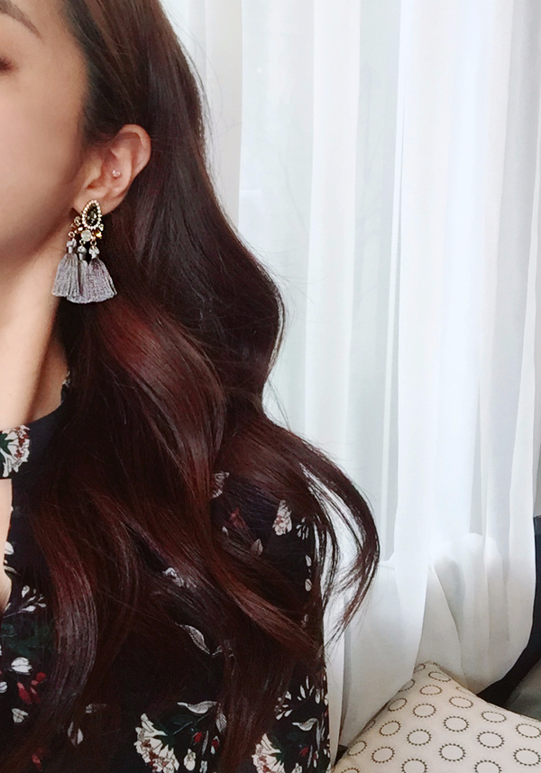 Muse drip antique bold tassel earrings 4color tass