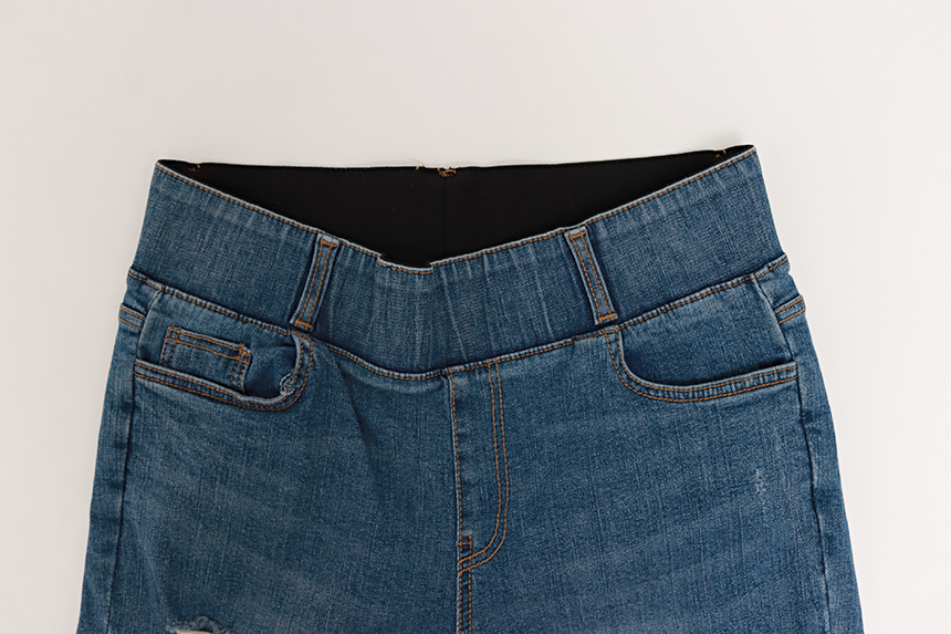 Women Jeans Pants 7CM BABY BANDING Fall Relief Sem