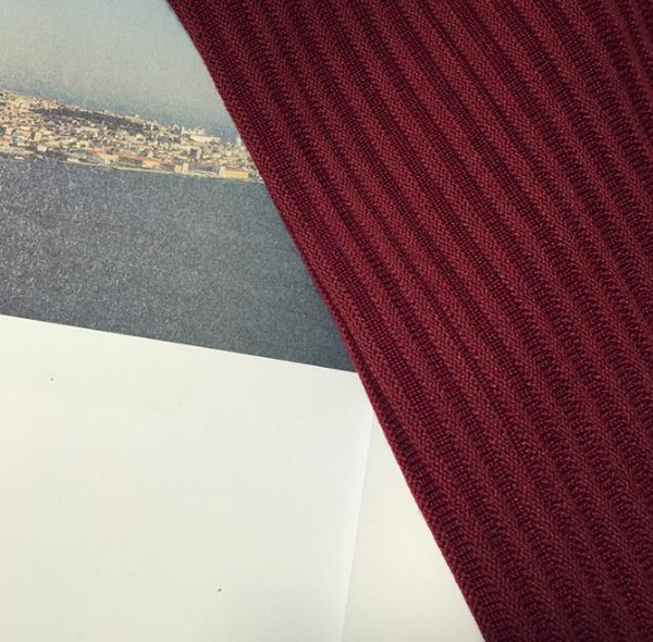 J-knit long skirt pleat 3color womens ruffle Merma