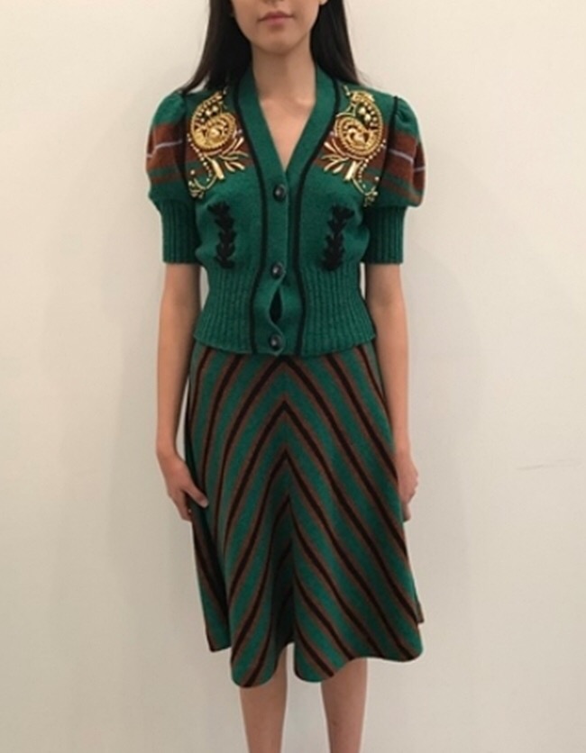 Park Shin Hye Biznite Two Piece MIUMIU Sully Embro