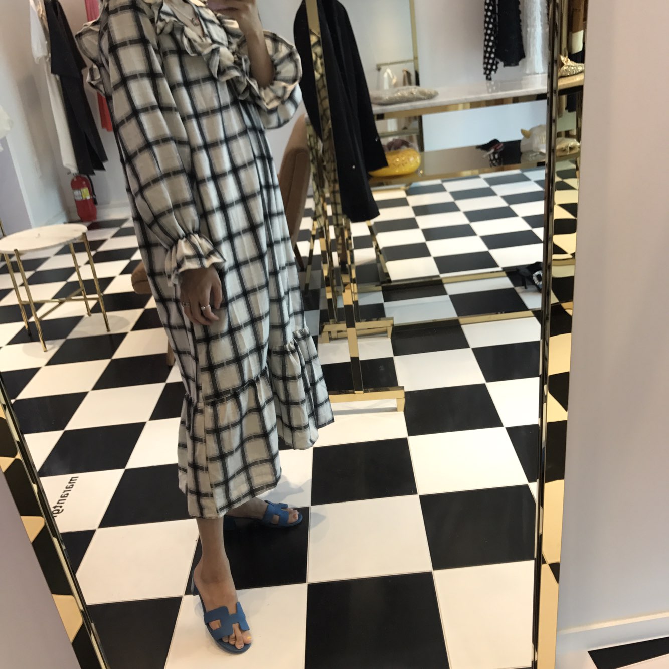 New Women's Dress Heidi Dress Marang Gray Rever