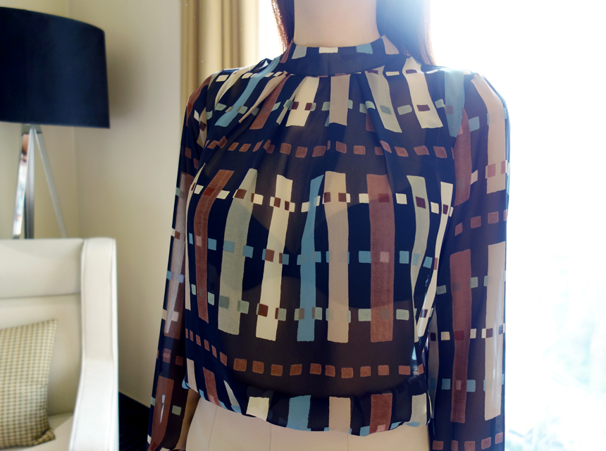 NEW FASHION LADY GIRL Blouse Chiffon blouse with c