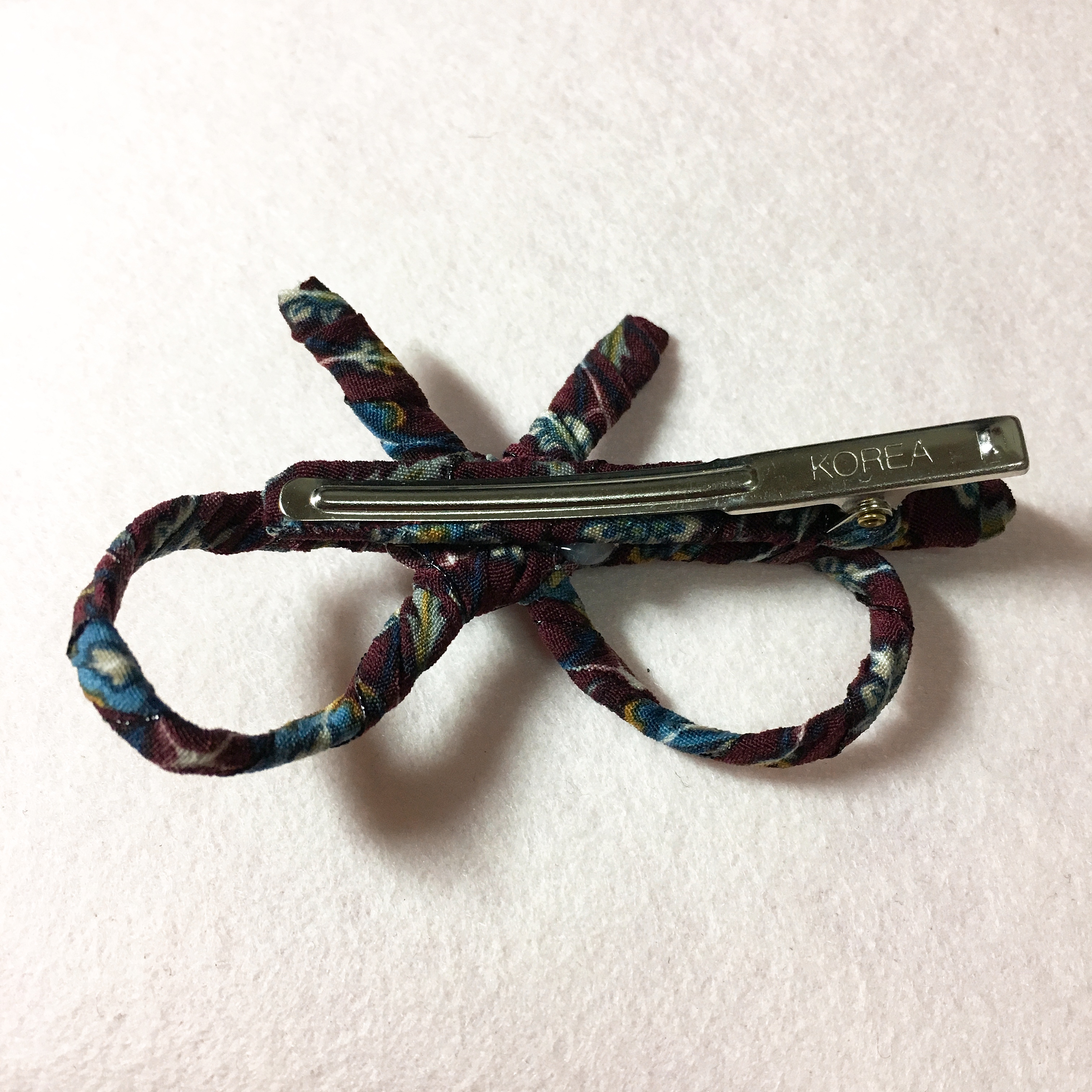 Hair Accessories Color ribbon tongs pin FW 3color 