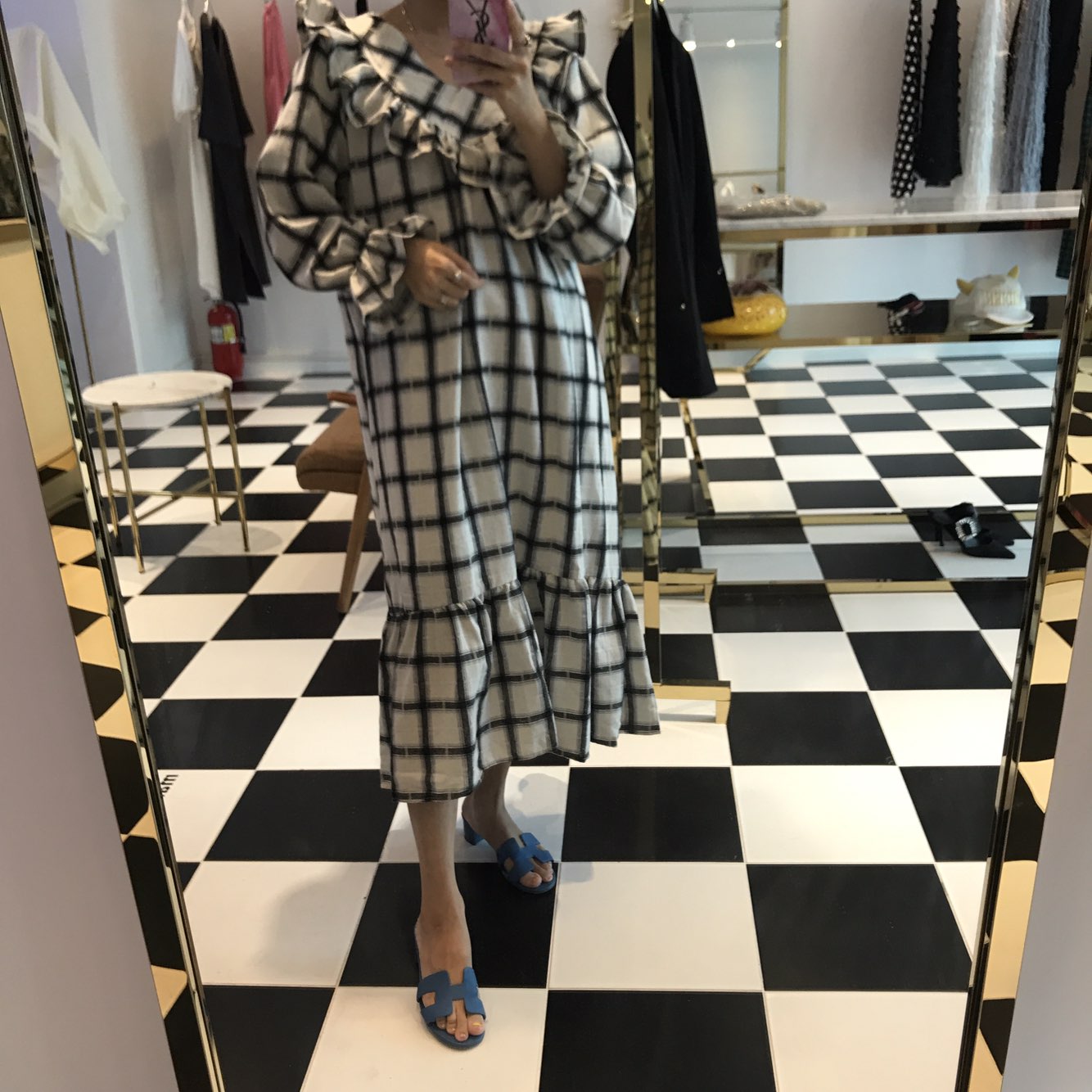 New Women's Dress Heidi Dress Marang Gray Rever