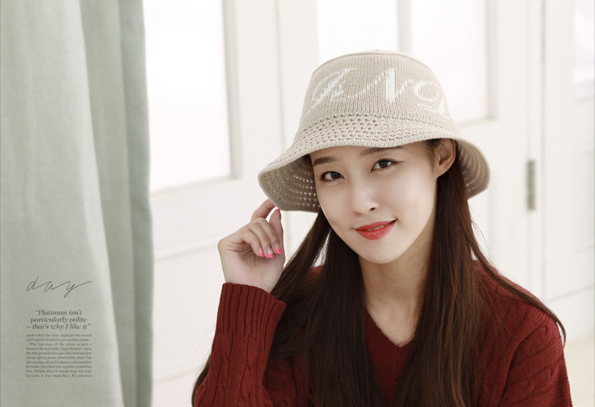 Women Sun Hats Knit Buckets Hat Fall Winter Womans