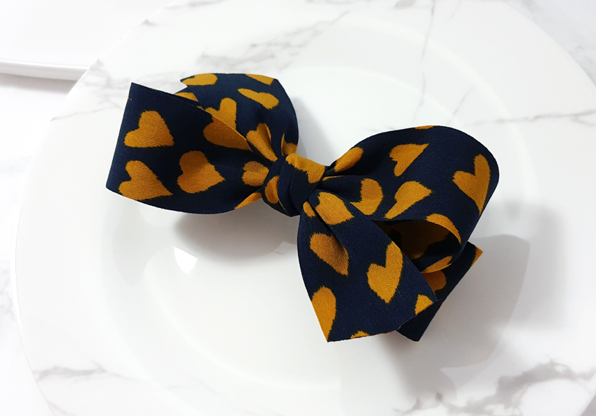 New Handmade Heart Bonbon Ribbon Hairpin 3color Lo