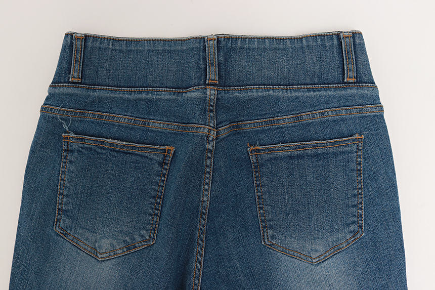 Women Jeans Pants 7CM BABY BANDING Fall Relief Sem