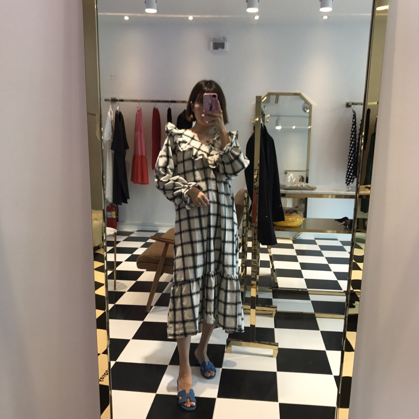 New Women's Dress Heidi Dress Marang Gray Rever