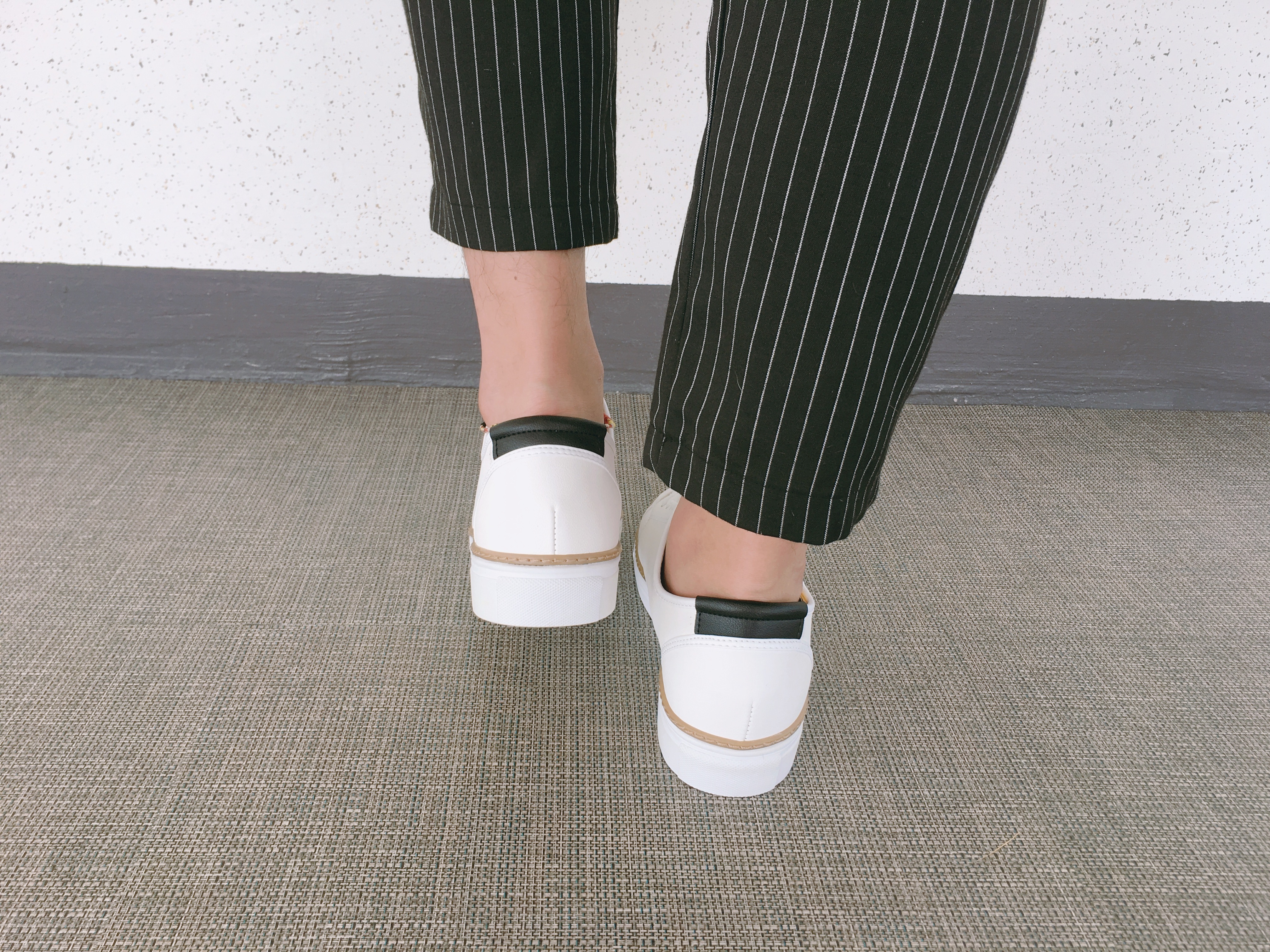 Men Height Shoes Men's tall white black sneaker