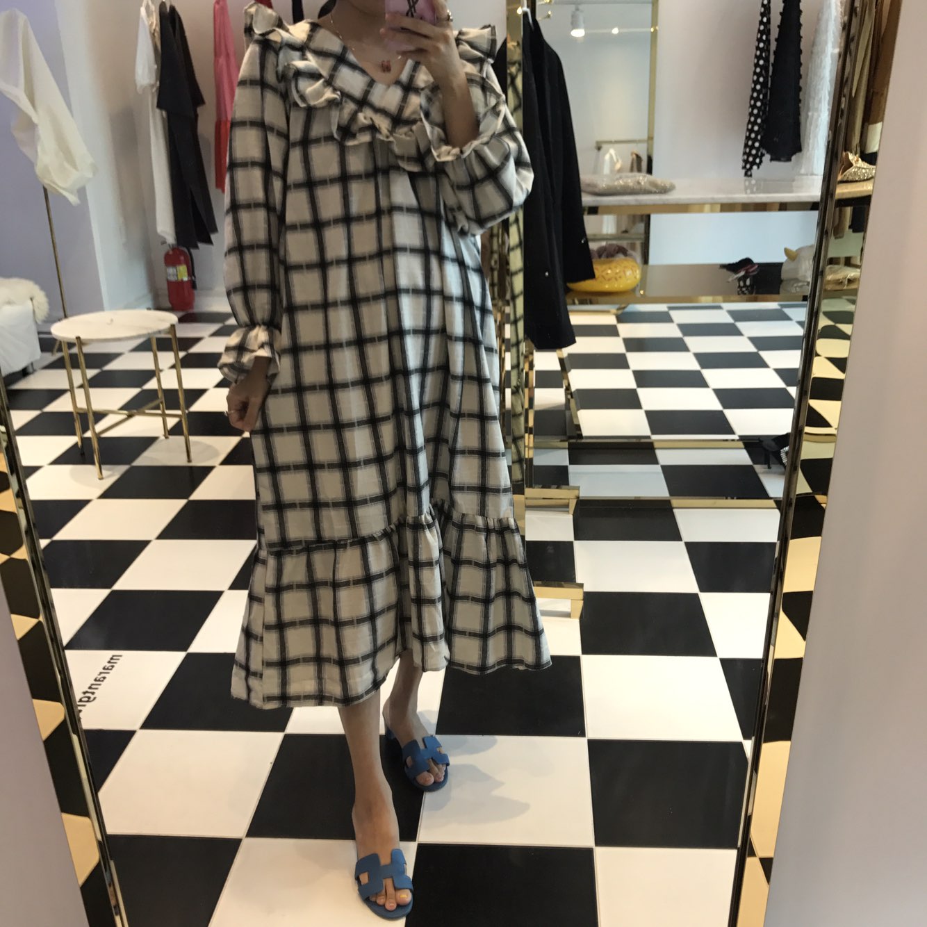 New Women's Dress Heidi Dress Marang Gray Rever