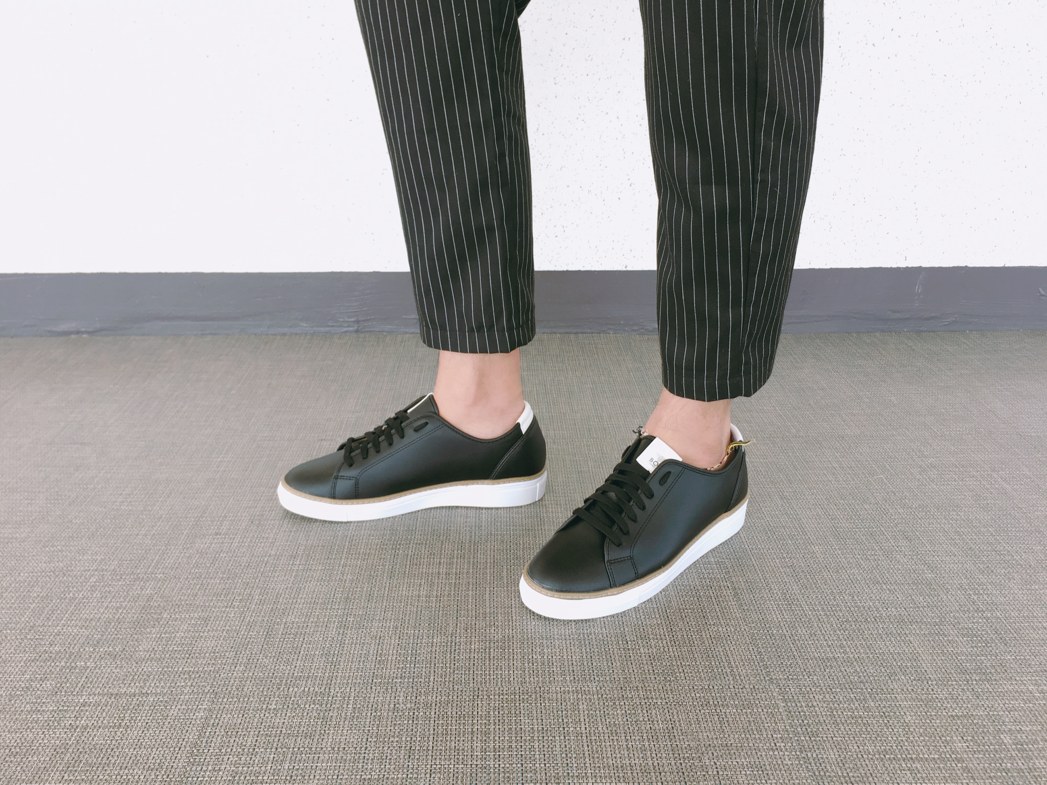 Men Height Shoes Men's tall white black sneaker